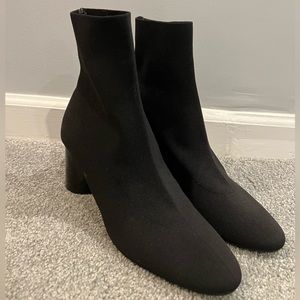 Black Zara sock booties